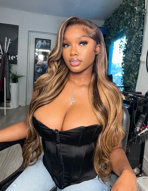 Caramel Lights HD Frontal Wig